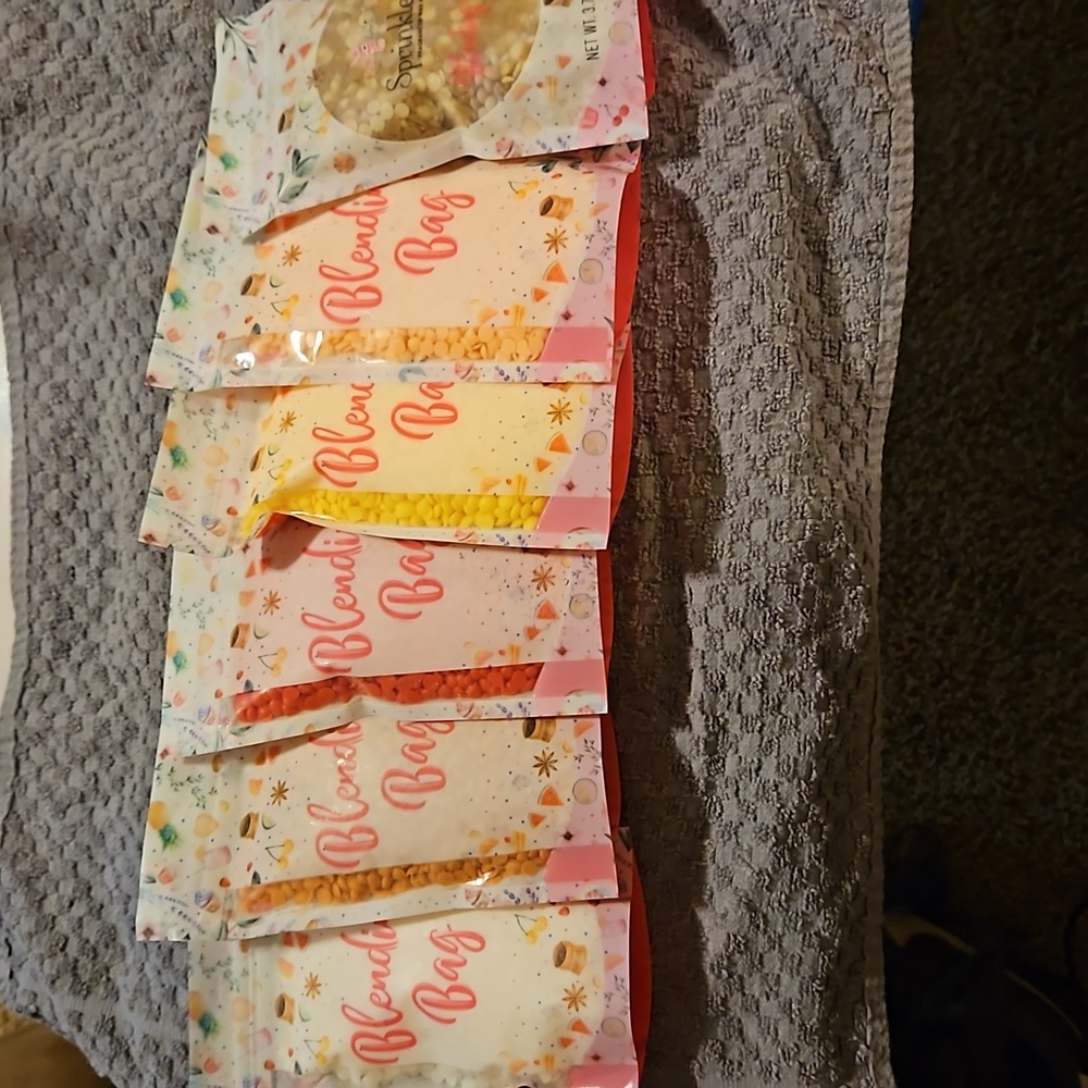 6 bags of Pink Zebra sprinkles